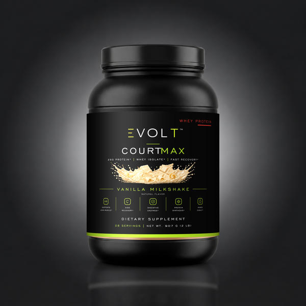 EVOLT ROC608 — corrected label fit — gray studio background